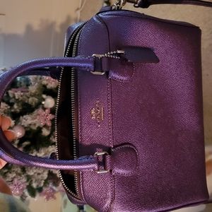 Beautiful small purple Coach purse